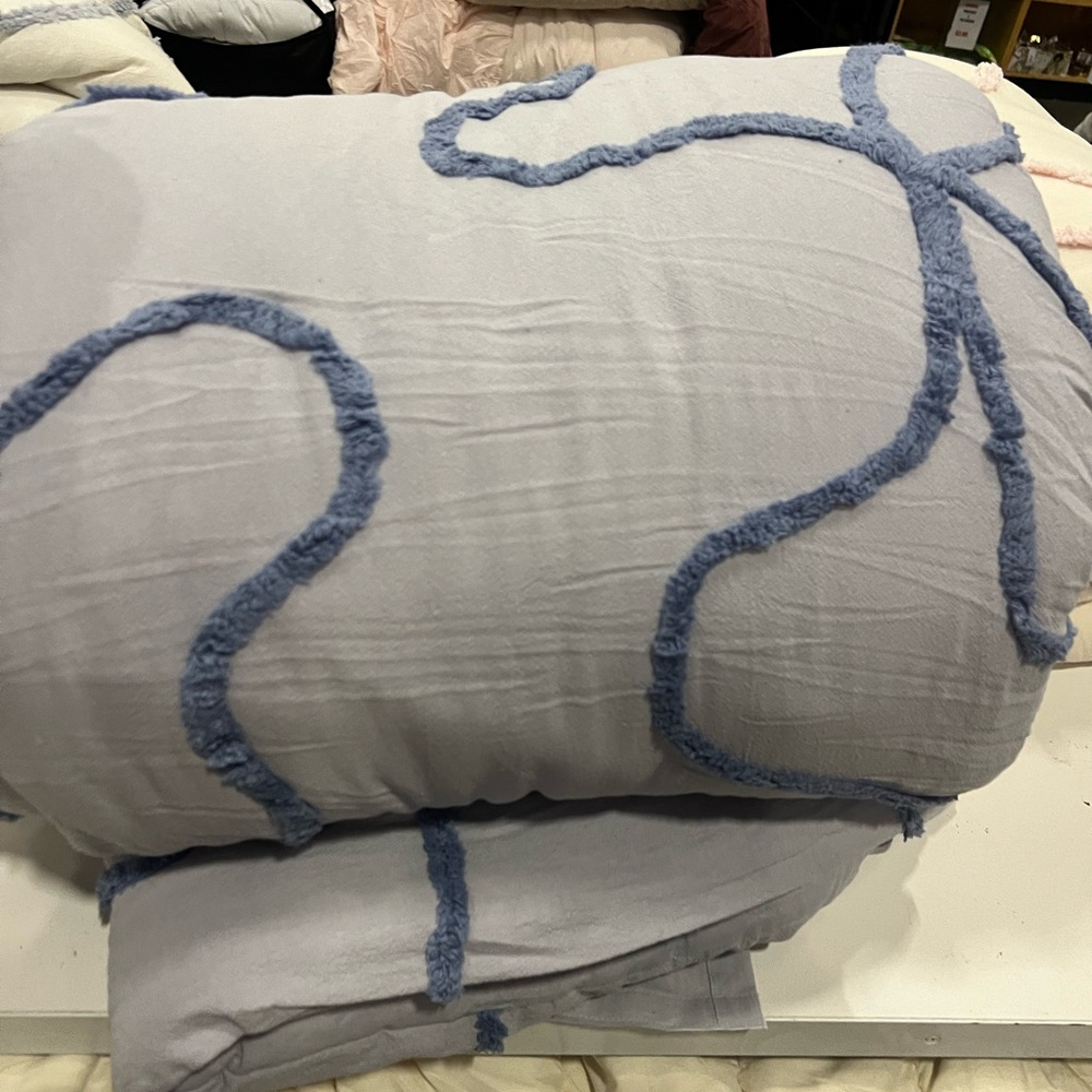 Urban Outfitters Blue Textured Comforter